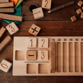 The Curated Parcel - Wooden Advanced Math Board